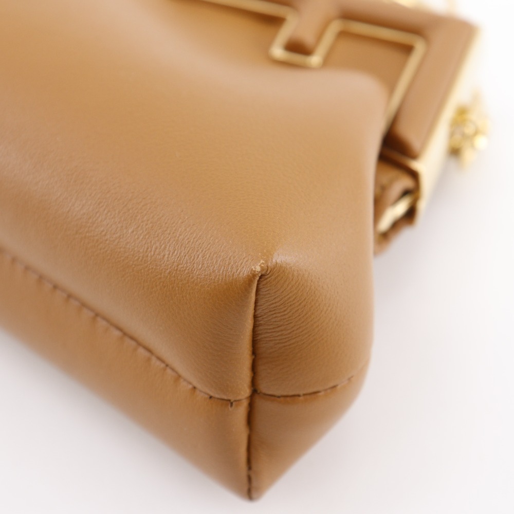 FENDI Brown Leather Shoulder Bag - Picture 7 of 16